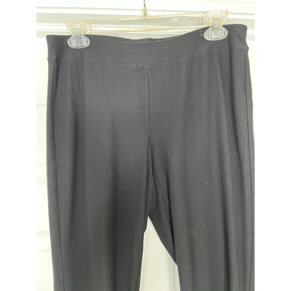 Eileen Fisher XS Pants Black Pull On Elevated Basic Minimalist Cropped Women's - Picture 4 of 9